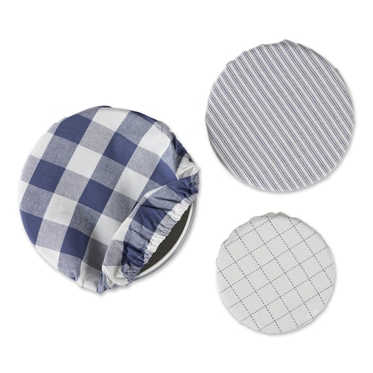 DII® Assorted French Blue Farmhouse Woven Dish Cover Set